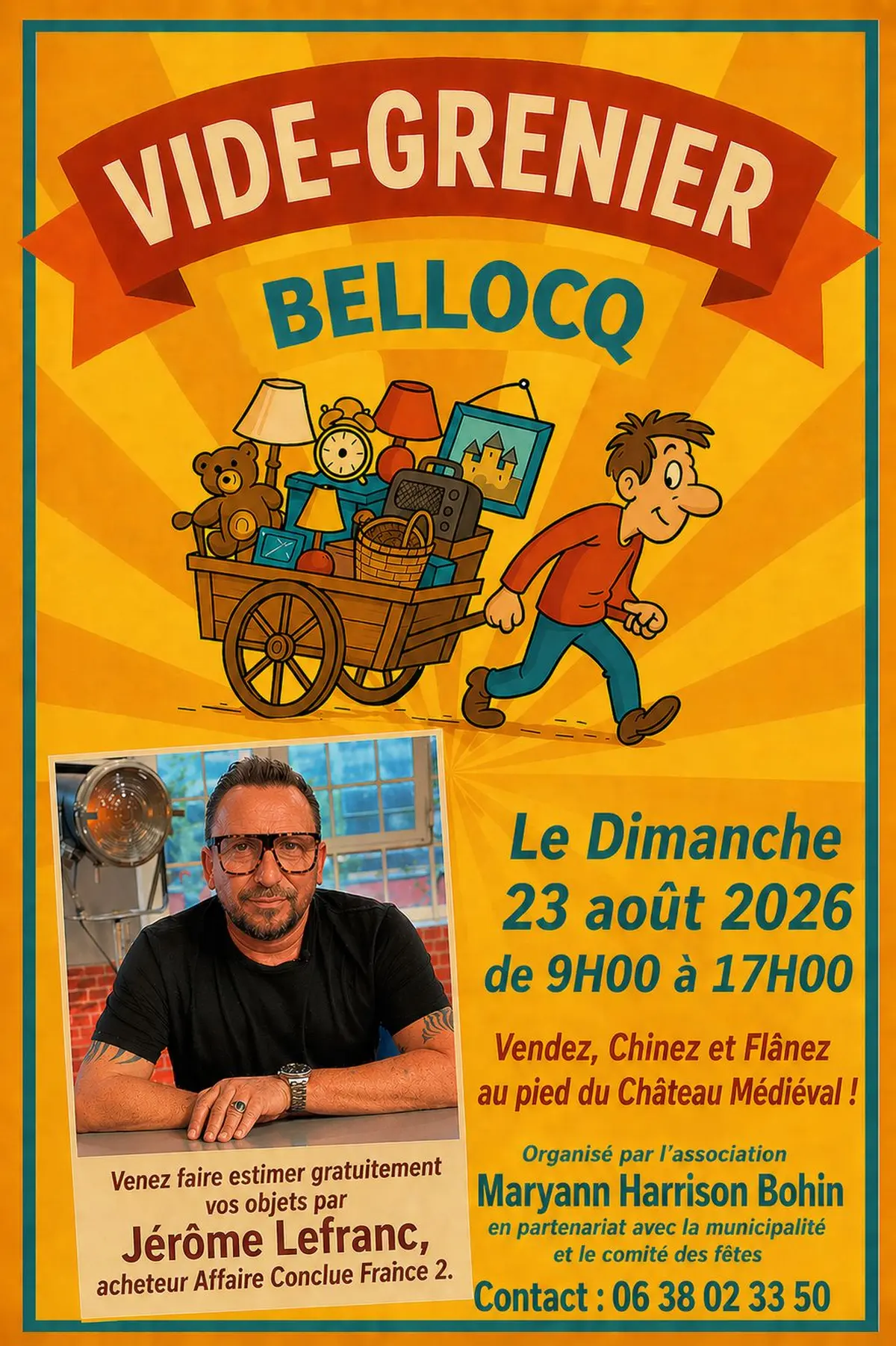 vide greniers autour du château de Bellocq