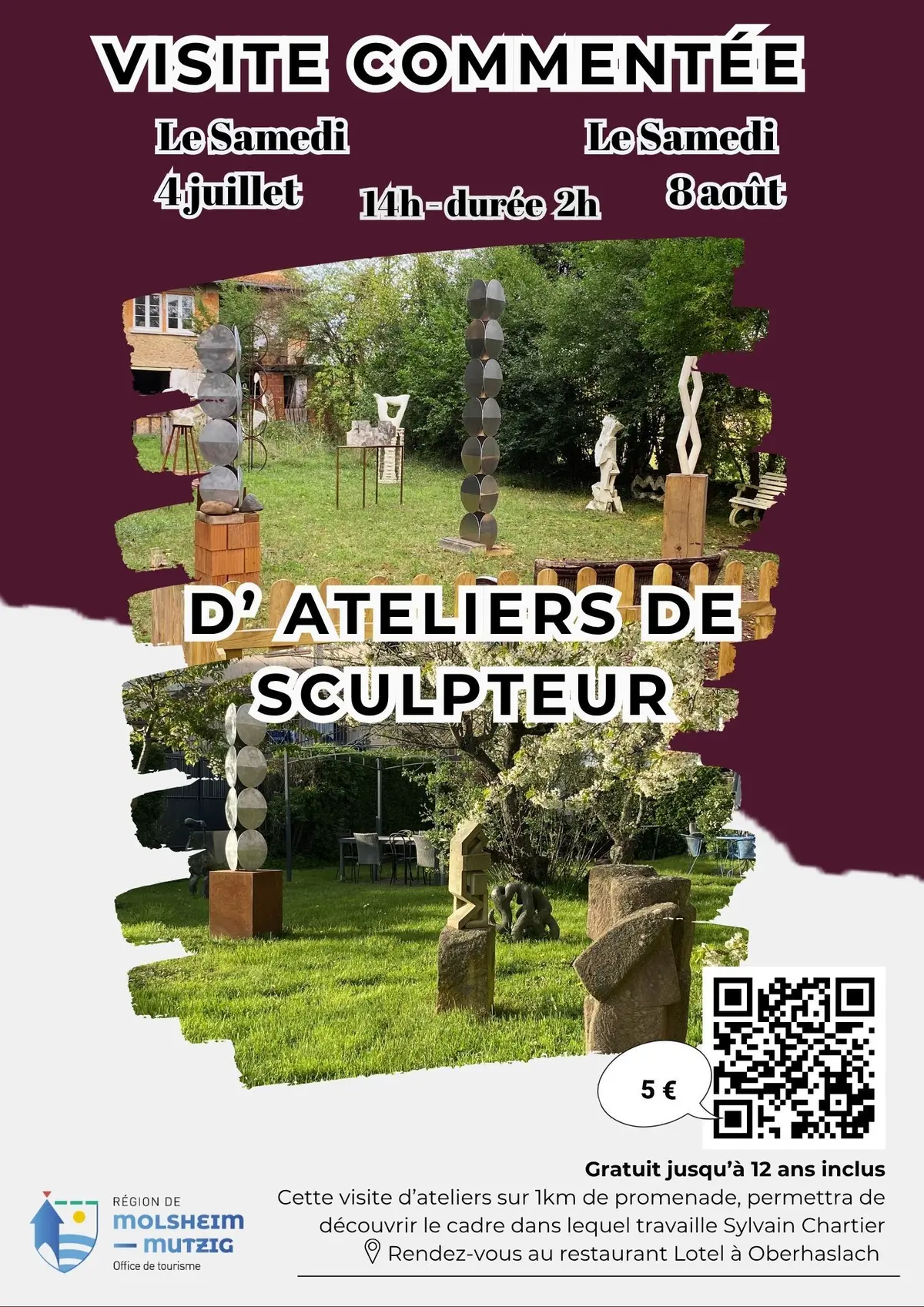 Visite d'ateliers de sculpteur