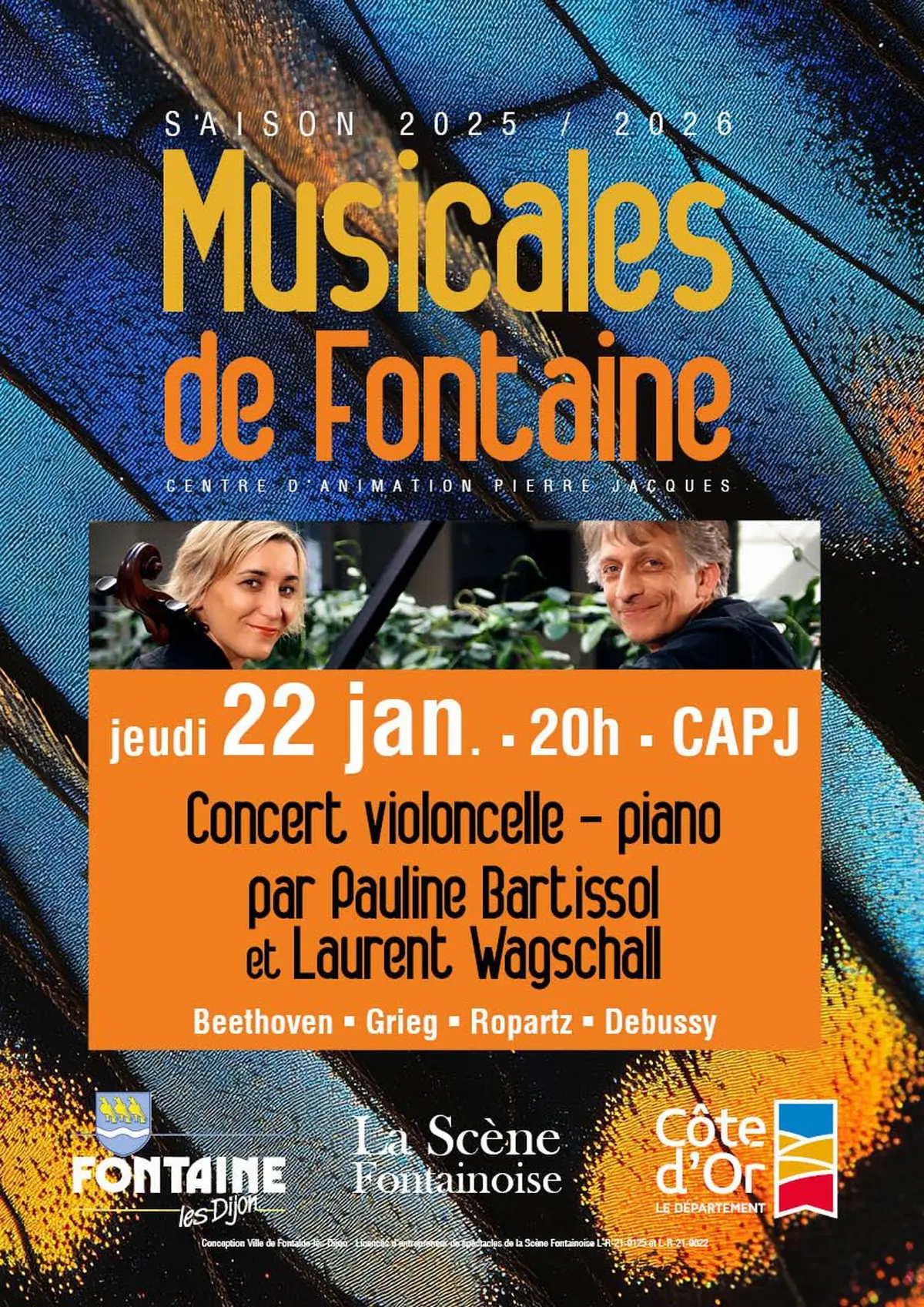 Musicales de Fontaine  Duo Violoncelle - Piano 