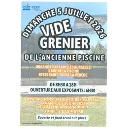 Familles Rurales - Vide grenier de l'ancienne piscine