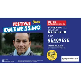 Festival Culturissimo - Lecture d'Éric Génovèse