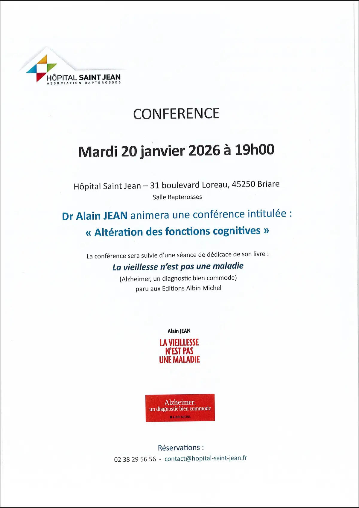 Altération des fonctions cognitives - Dr Alain JEAN