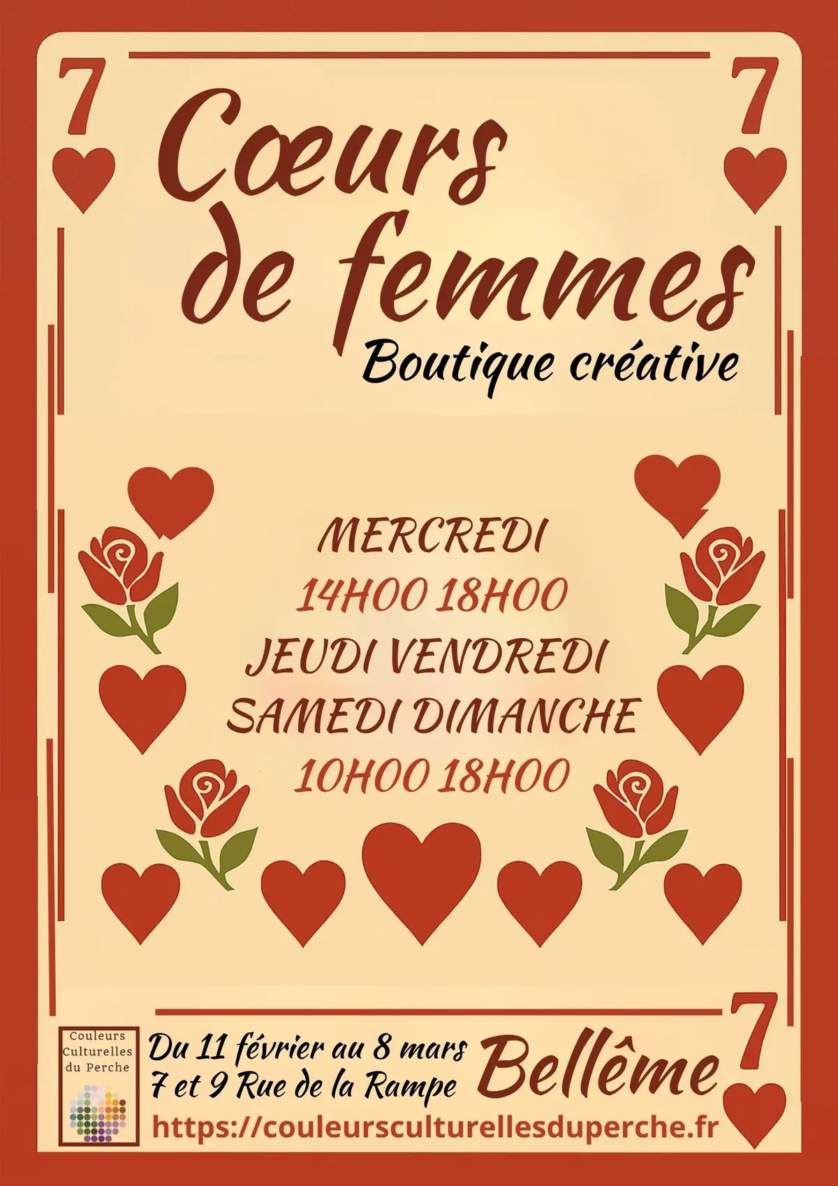 Boutique créative, 7 cœurs de femme