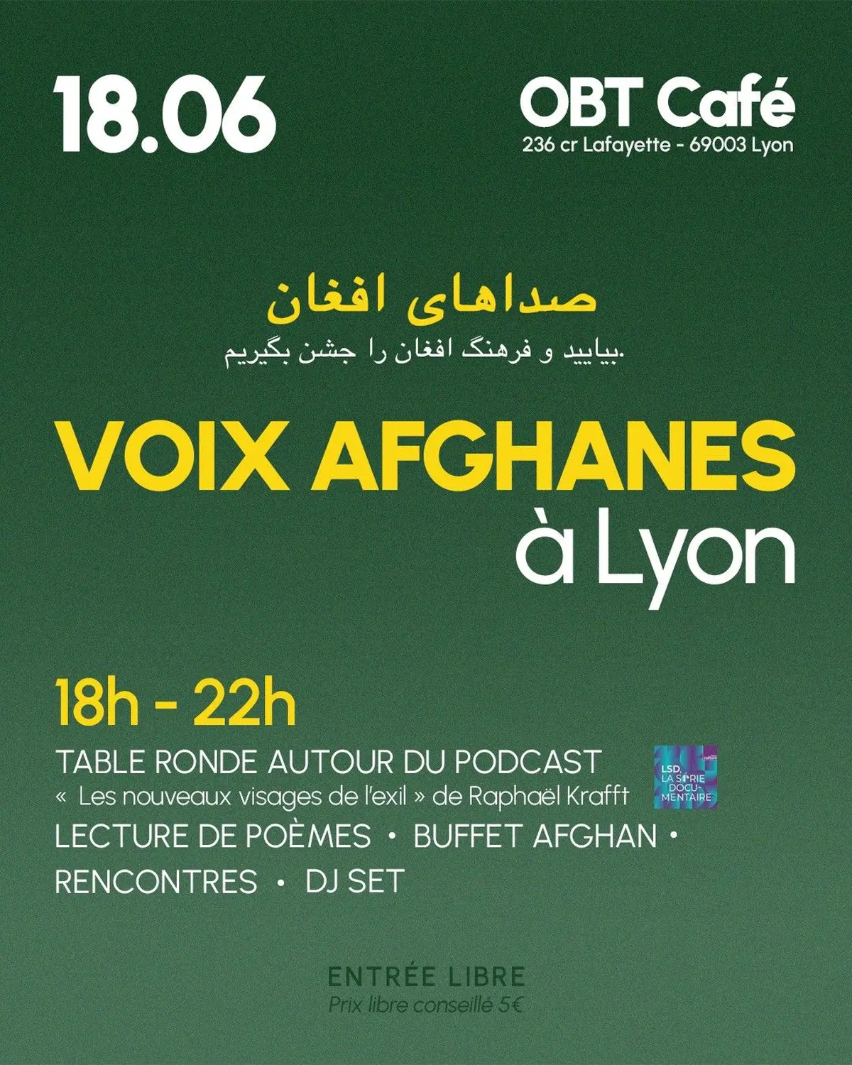 soirée voix afghanes