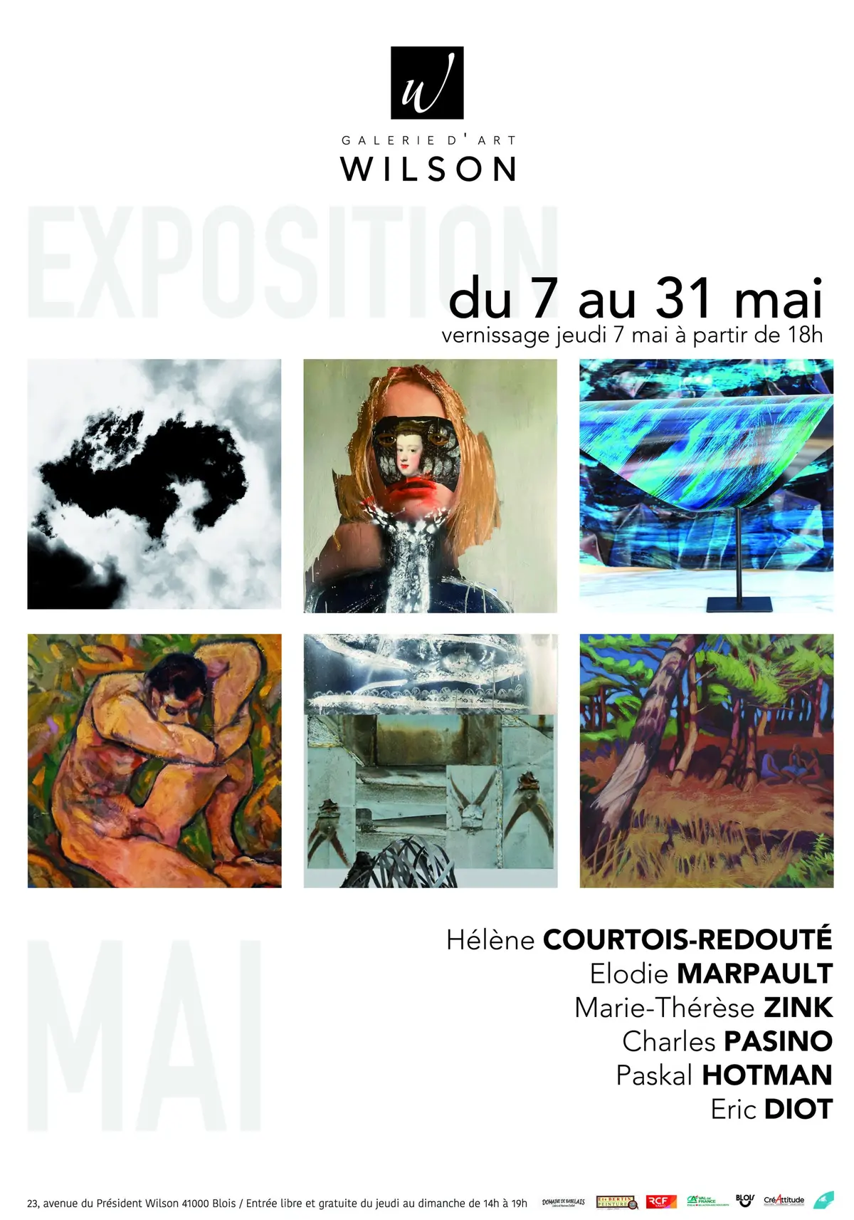 Mai 2026. Découvrez six artistes à la Galerie d’Art Wilson Blois