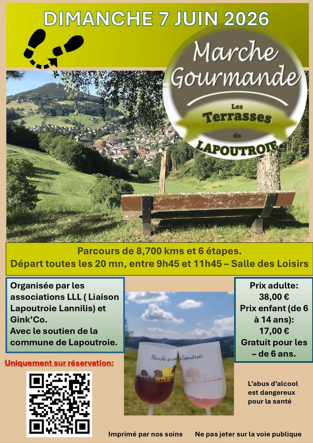 Marche gourmande Les terrasses de LAPOUTROIE