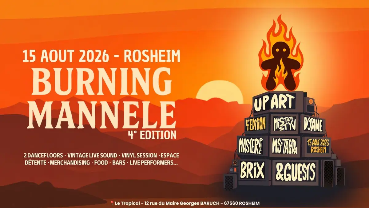 Burning Mannele 2026 - Evènements plein air 100% éléctro !