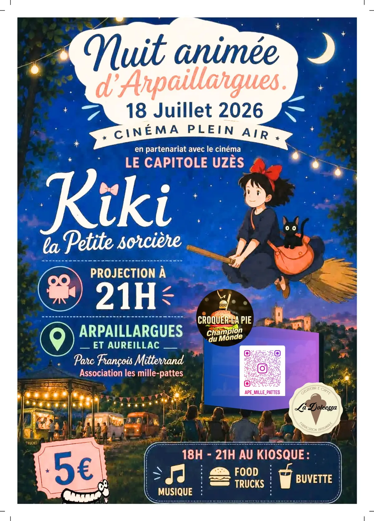 Cinéma Plein Air Kiki La Petite Sorcière - Arpaillargues