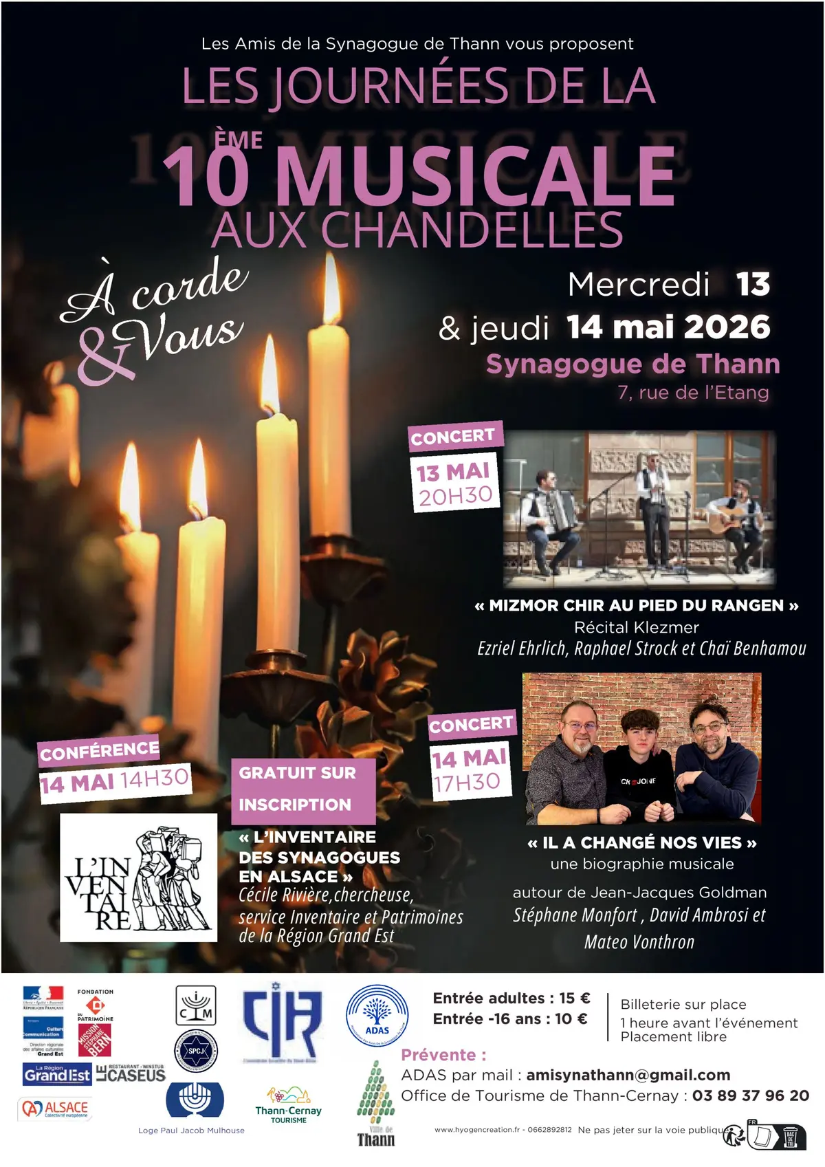 Journées de la 10ème Musicale aux Chandelles