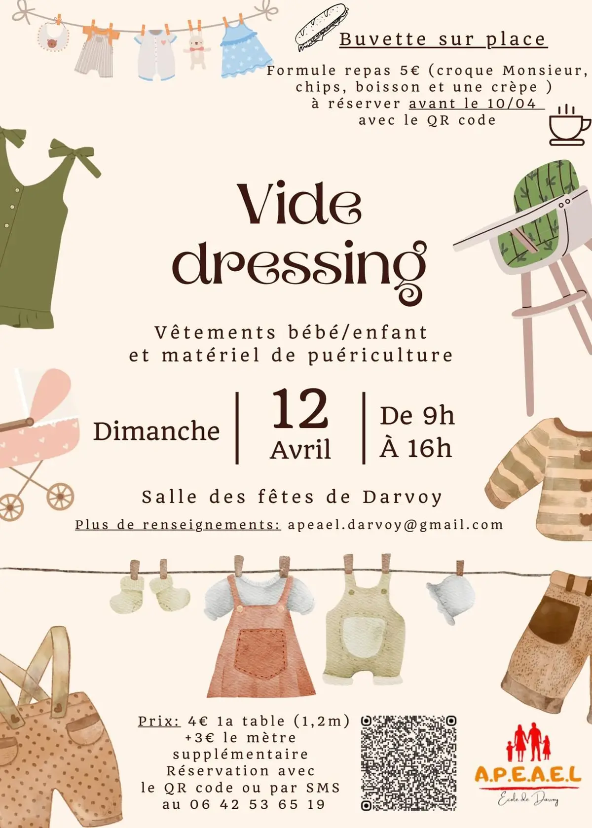 Vide-dressing puériculture