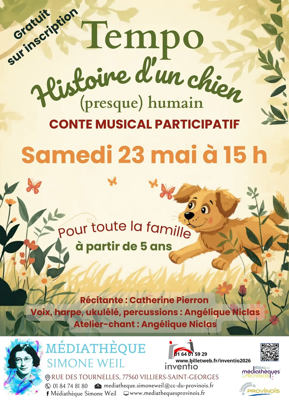 Conte musical enfants : Tempo ou l'histoire d'un chien (presque) humain