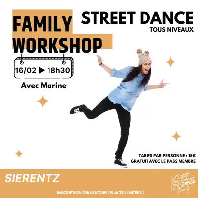 Family Workshop – Street Dance (Tous niveaux ados / adultes)