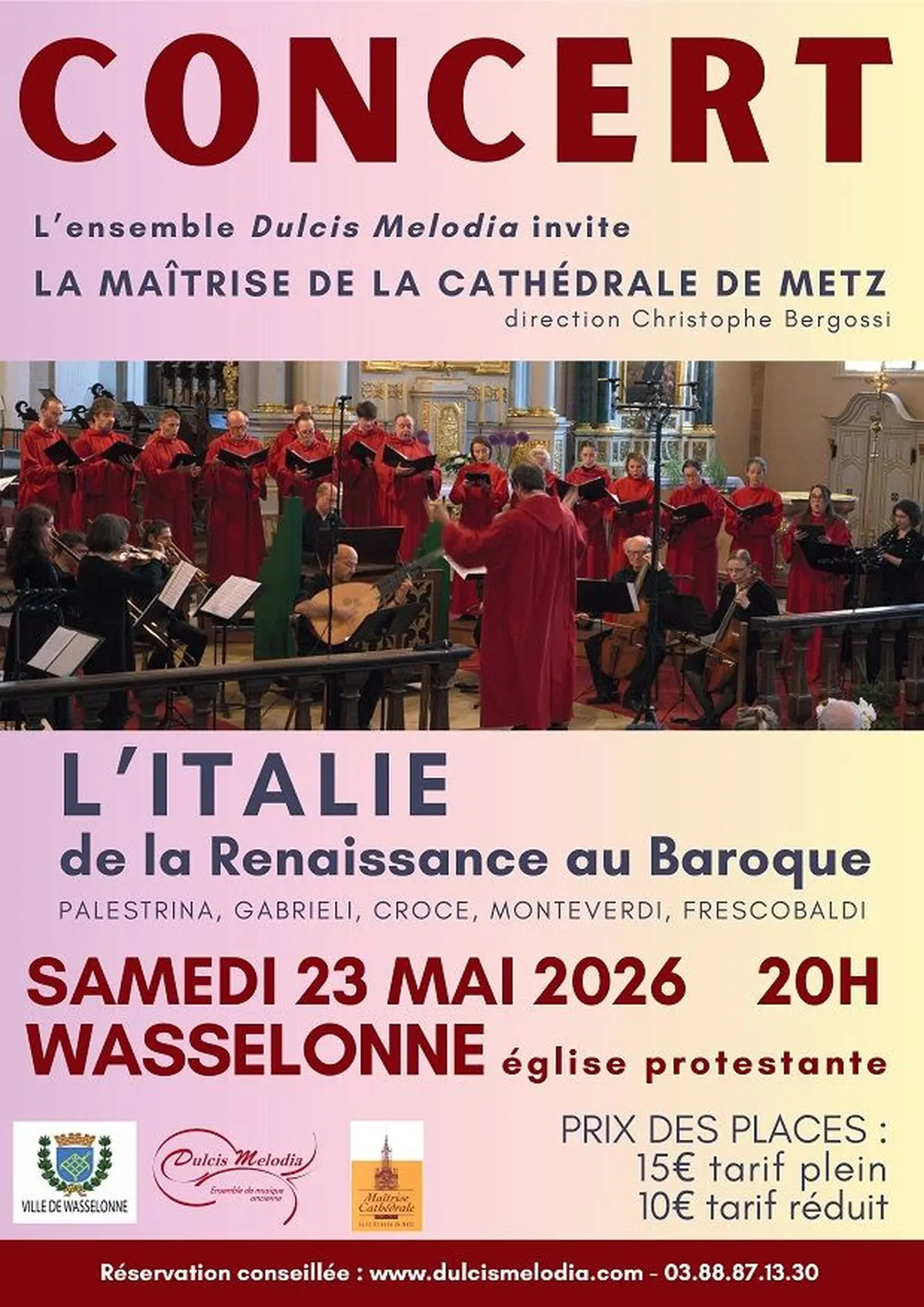 Concert L'Italie : de la Renaissance au Baroque
