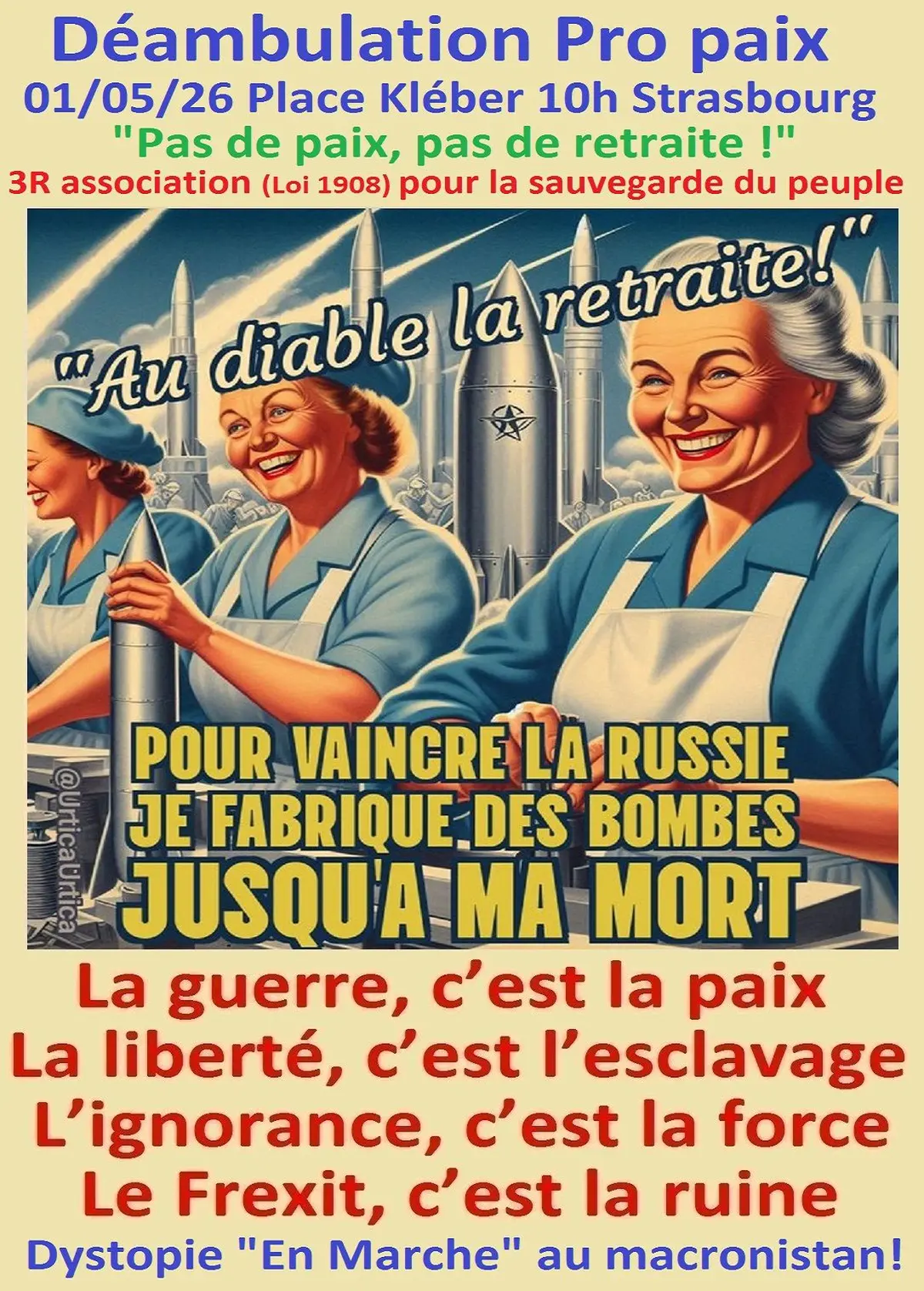 Déambulation pro paix.