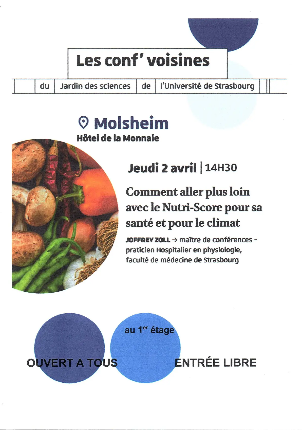 Conférence du jardin des sciences