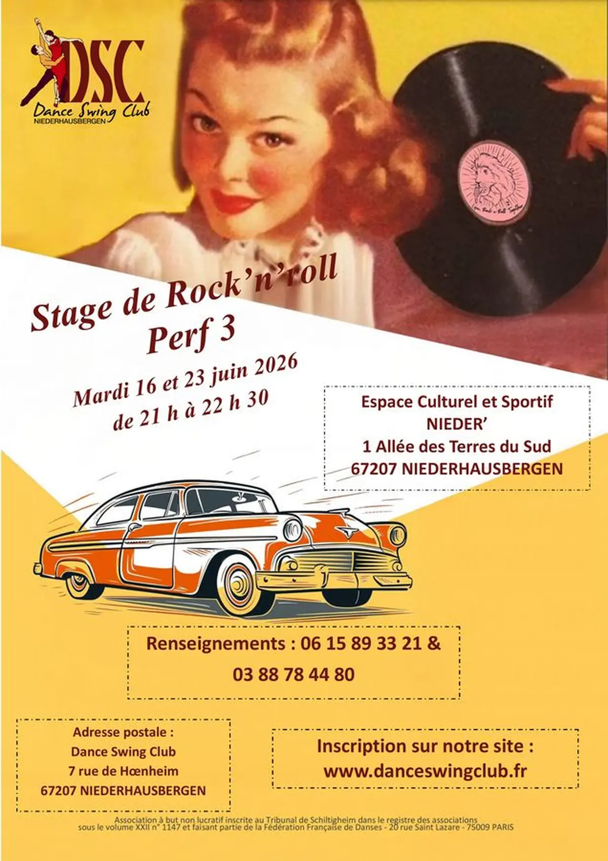 Stage de Rock'n'Roll  niveau perfectionnement 3/ Avancé