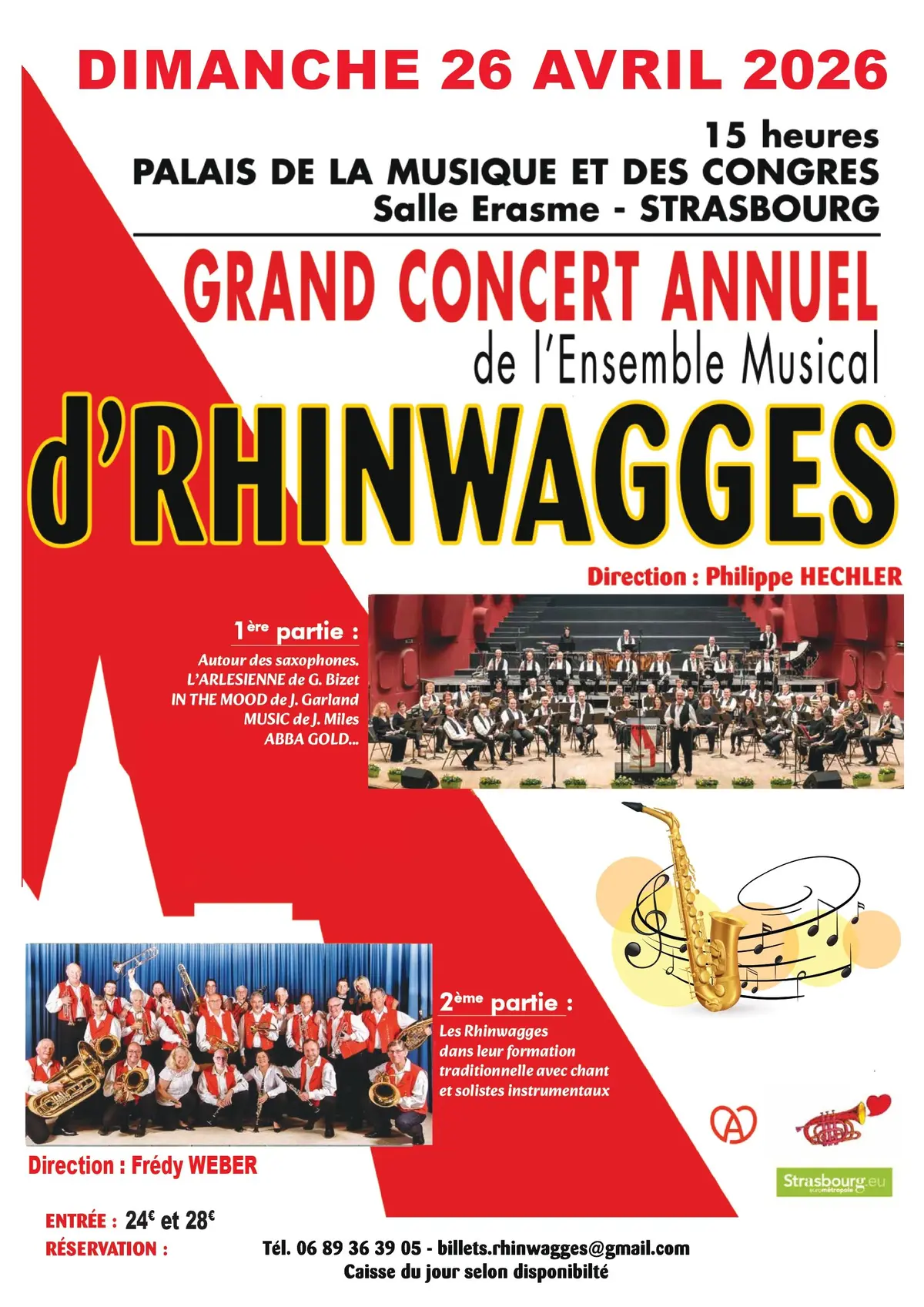 Grand concert annuel de l'ensemble musical d'RHINWAGGES