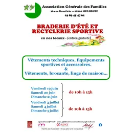 Braderie d'été (en deux sessions)