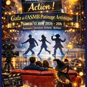 GALA ASMB PATINAGE ARTISTIQUE - « Silence… ça tourne ! » - Le 13 juin 2026, 20h