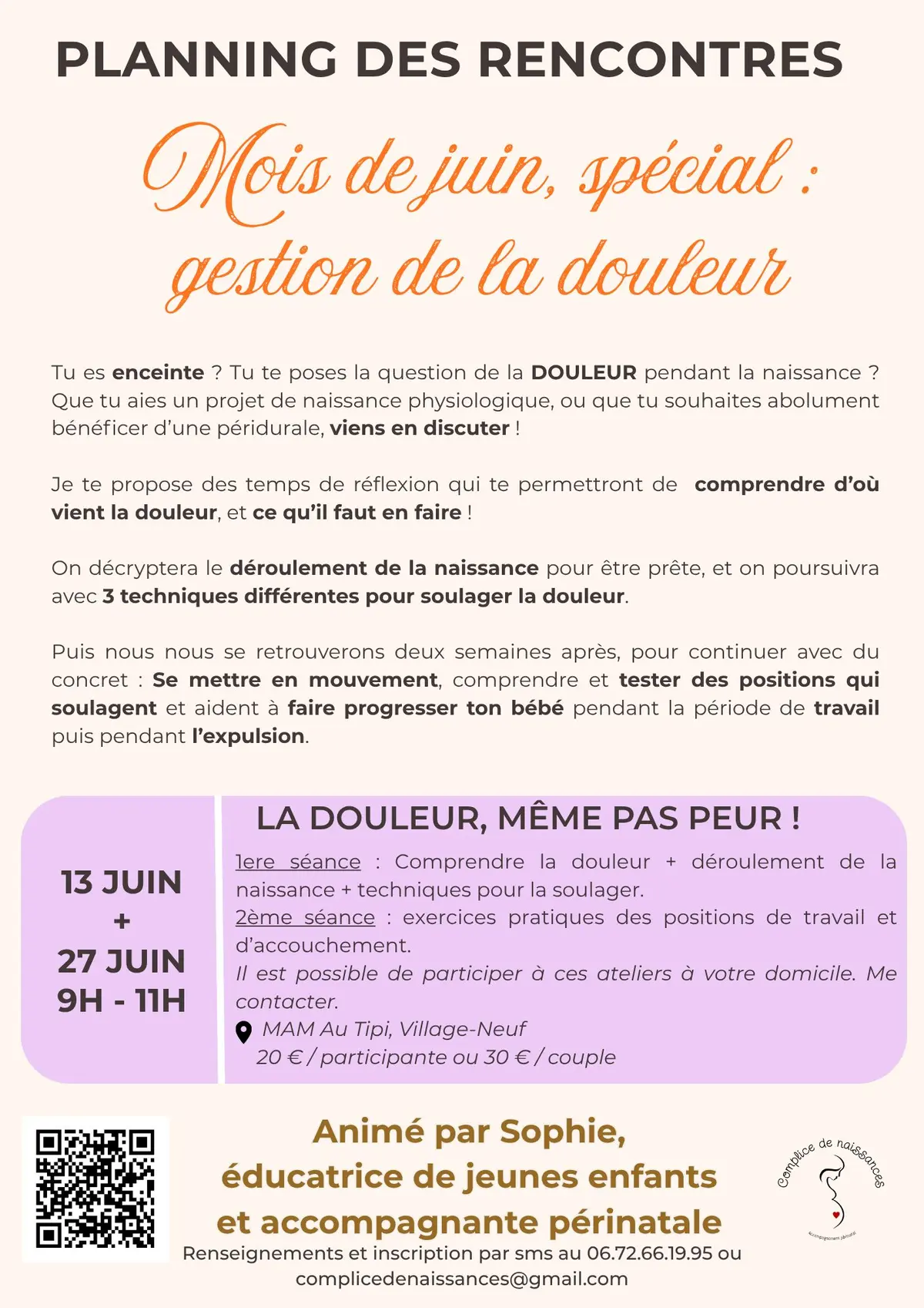La Douleur, même pas peur ! spécial accouchement