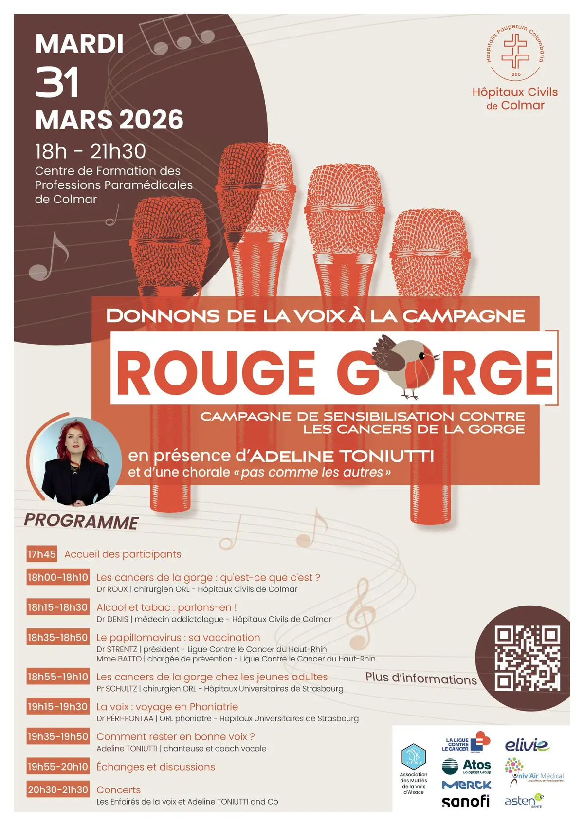 Rouge Gorge : donnons de la voix aux cancers de la gorge