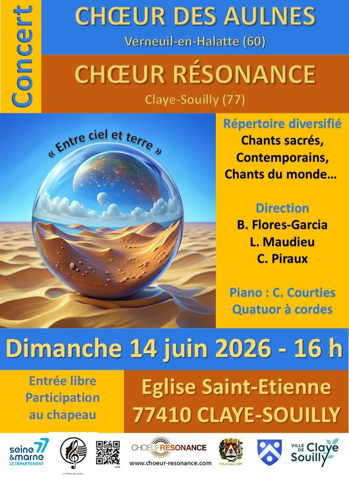 Concert choral Entre ciel et terre
