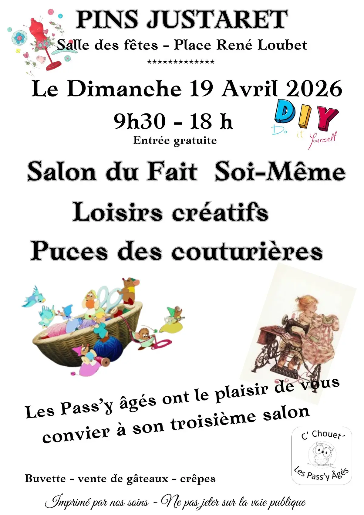 Salon du Fait soi-même puces des couturières et loisirs créatifs