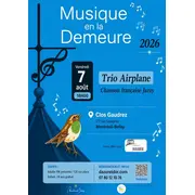 Musique en la demeure - Trio Airplane, chanson française jazzy