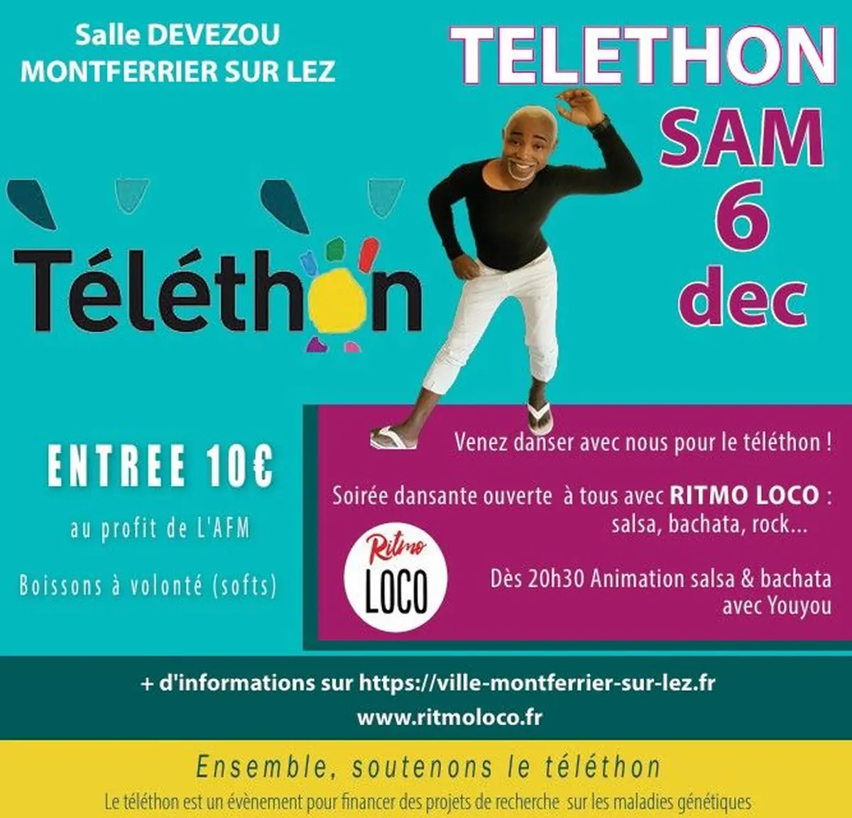 Soirée dansante au profit du téléthon 