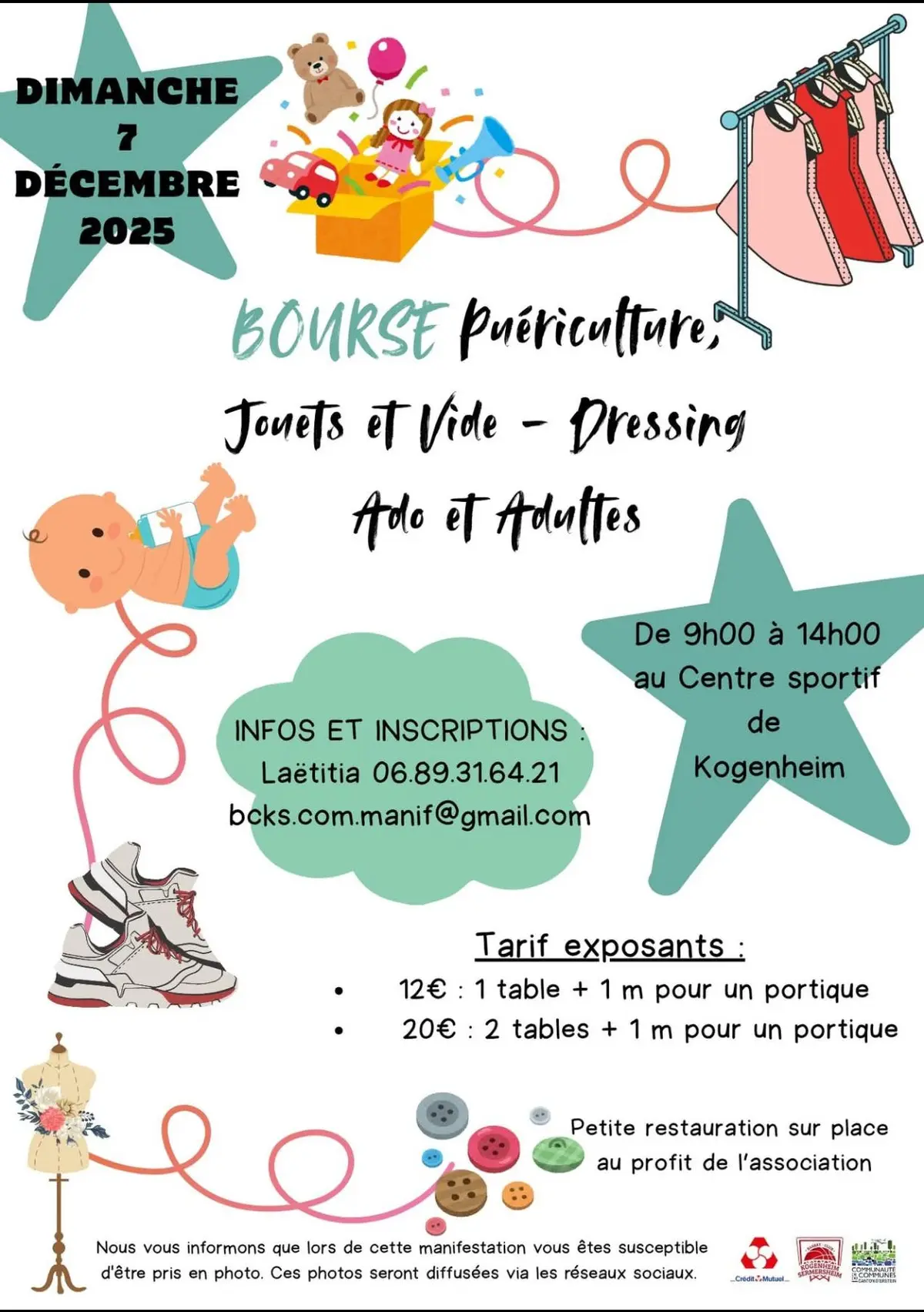 Bourse puériculture et vide dressing ados et adultes 