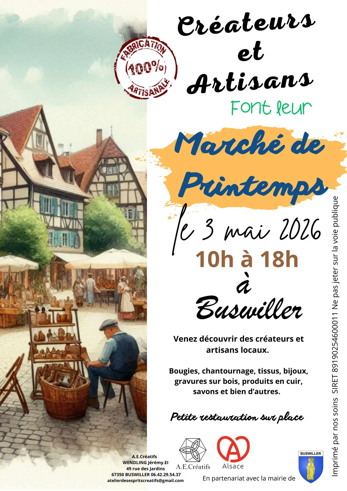 Marché de Printemps des Créateurs et Artisans 