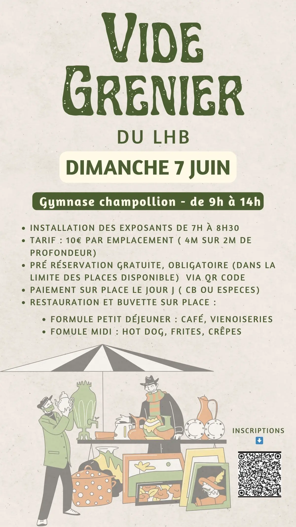 Le vide-grenier du Lattes handball