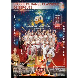 Spectacle anniversaire 50 ans de l'école de danse classique de Bergues