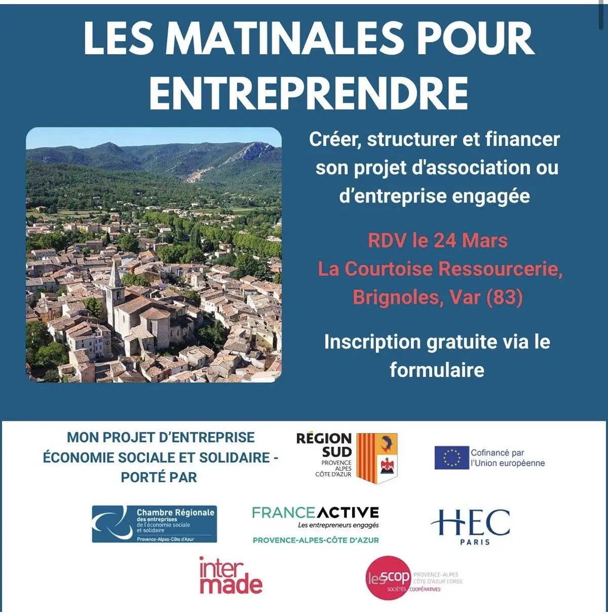 Créer, structurer, financer son projet d’association ou d’entreprise engagée