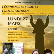 Conférence « Féminisme, sexisme et protestantisme. Des premières femmes pasteures à l’après #MeToo »
