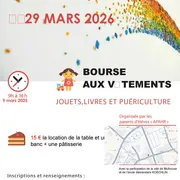 Bourse aux vêtements,jouets,jeux et puériculture