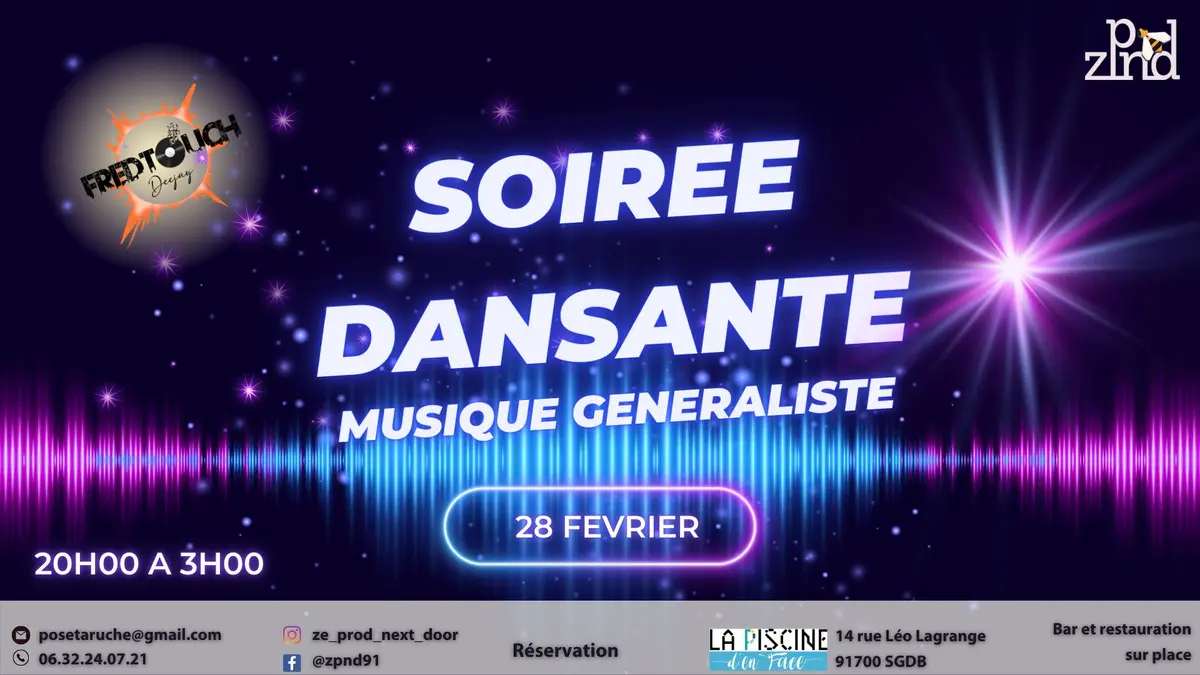 Soirée dansante - Musique généraliste 