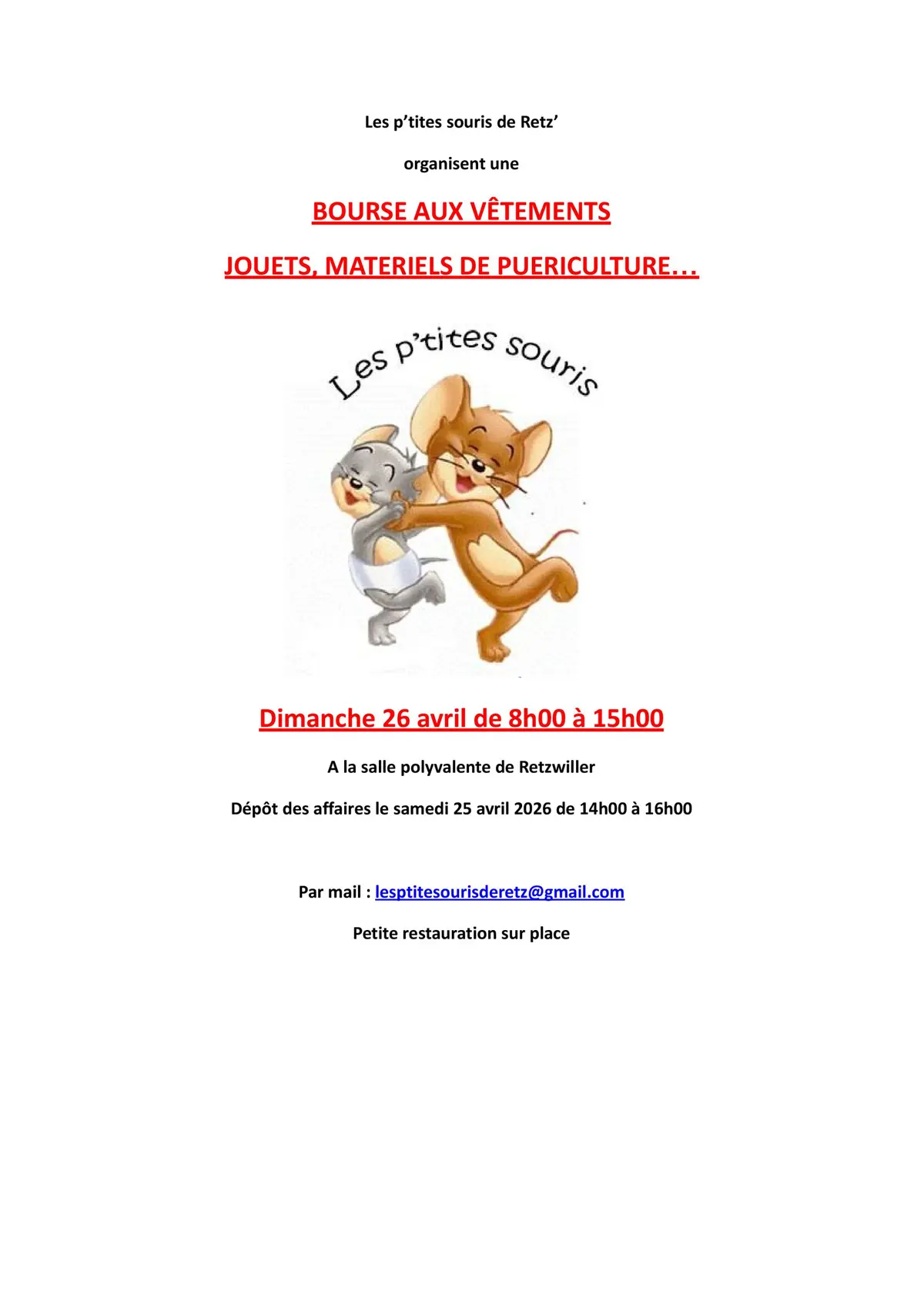 Bourse puériculture