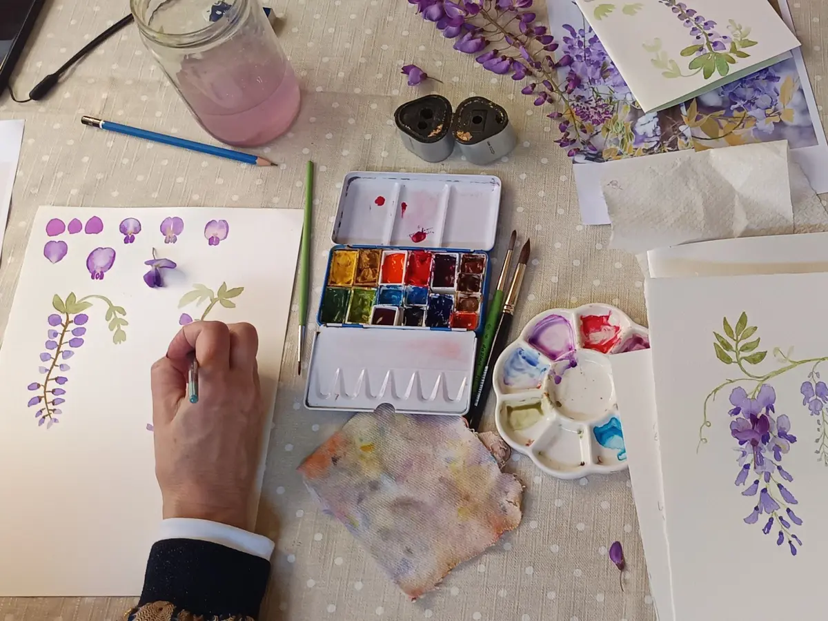 Atelier aquarelle - Cartes postales de Montchat