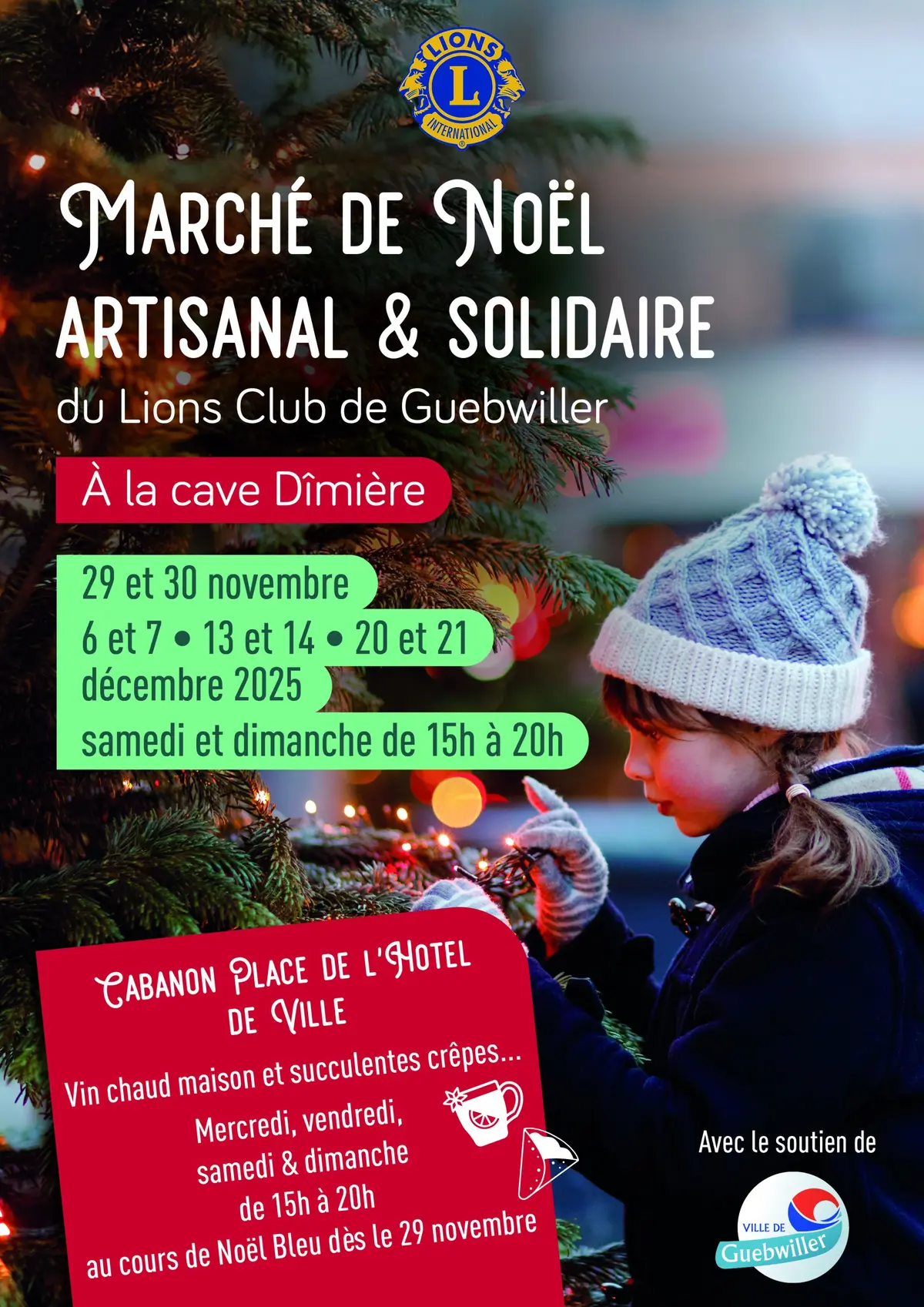 Marché de Noël artisanal et solidaire du Lions Club de Guebwiller