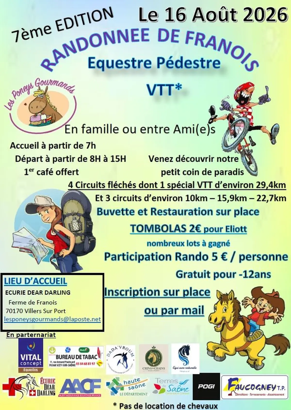 Randonnée de Franois Pedestre Equestre Vtt