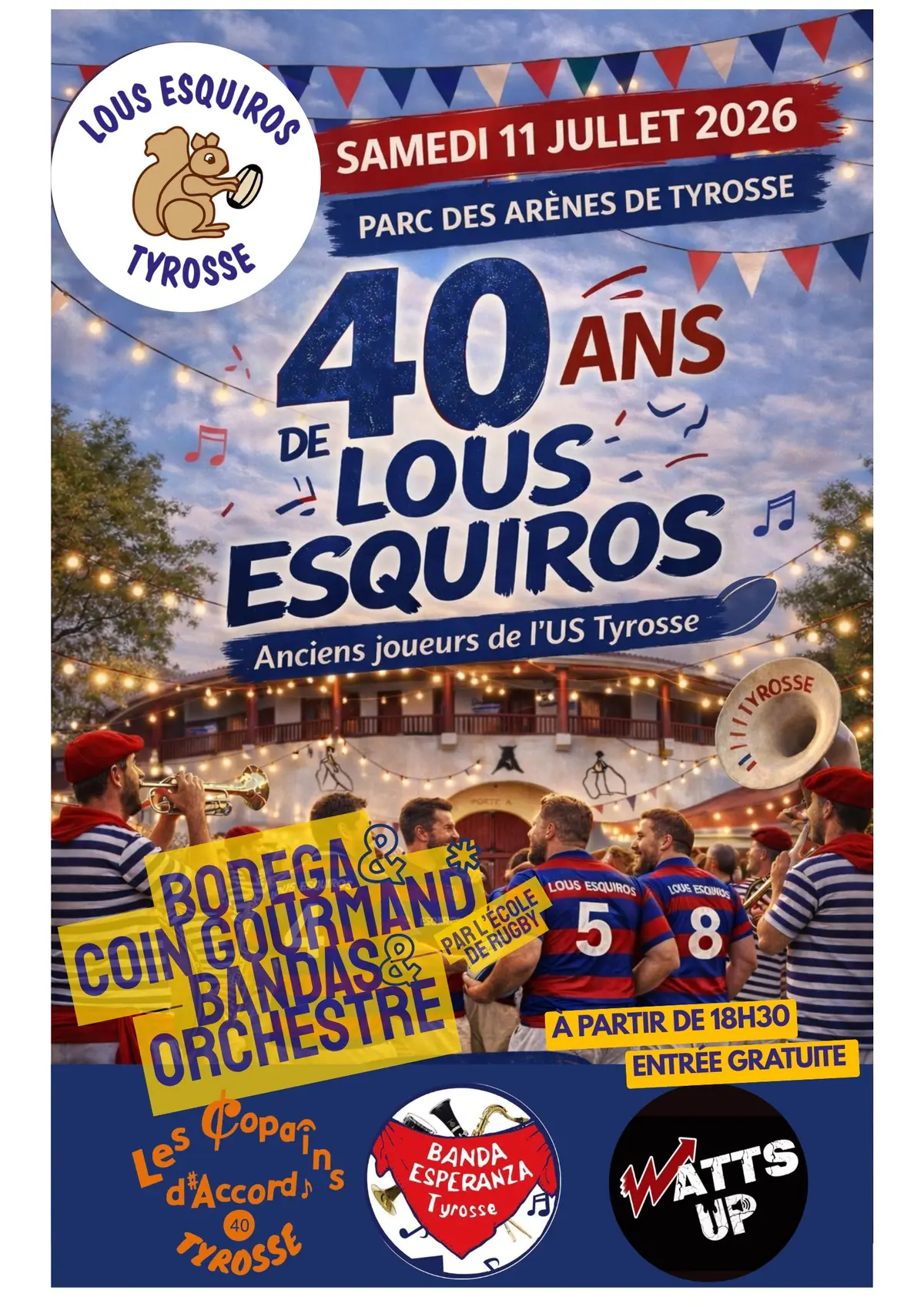 40 Ans des Anciens Joueurs USTYROSSE Rugby