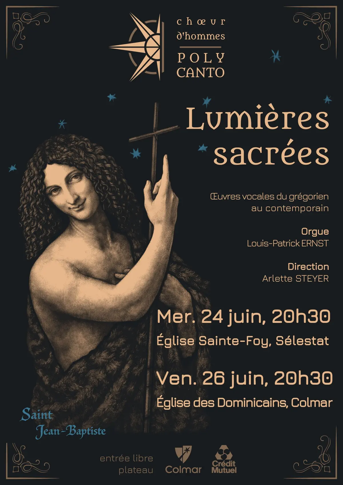 Concert Lumières sacrées du chœur d'hommes Polycanto