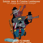 Le ZAZOUS JAZZ QUARTET - Musique live & Dégustion de la cuisine Laotienne