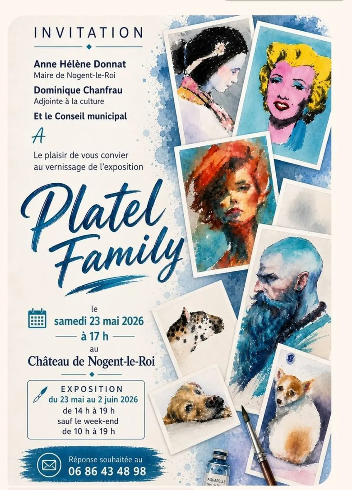 L'aquarelliste Jean-Marc Platel et ses proches exposent leurs œuvres