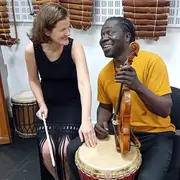 Elsa Grether & Oumarou Bambara en concert (violon et percussions) !