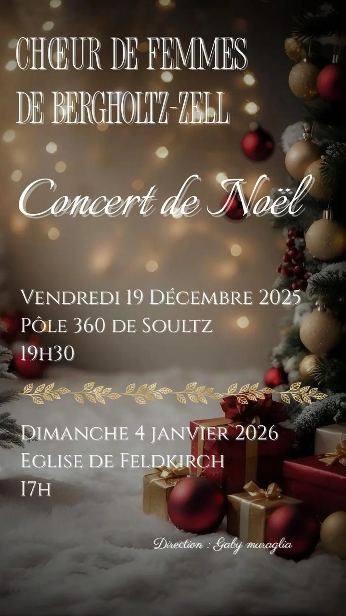 Le Choeur de Femmes de Bergholtz-Zell chante Noël et l'Epiphanie