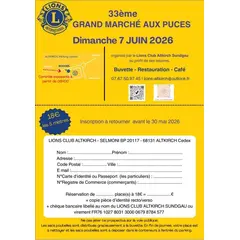 33eme  Grand Marché  aux Puces   ALTKIRCH parking Leclerc