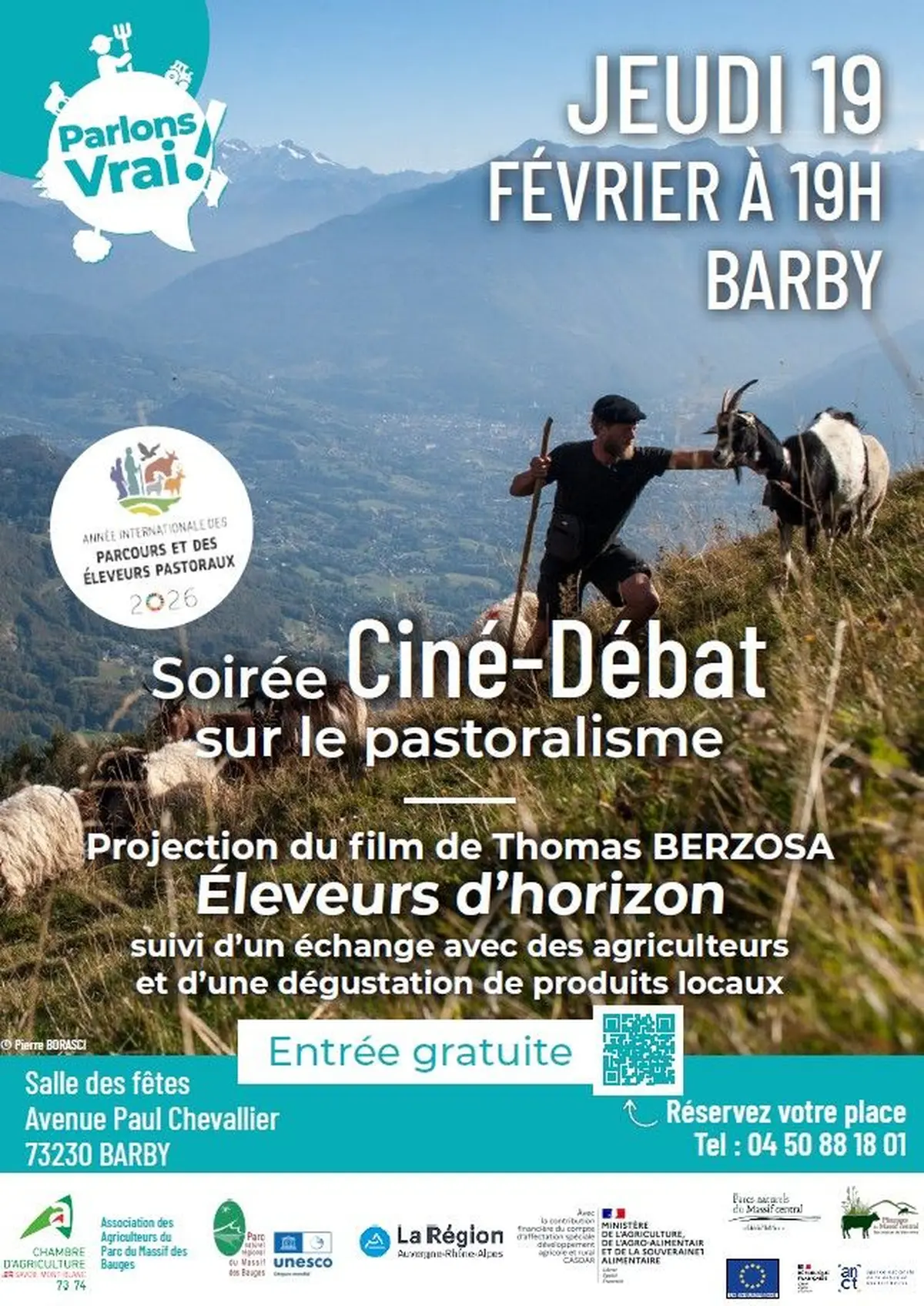 Ciné-débat sur le pastoralisme à Barby (73)