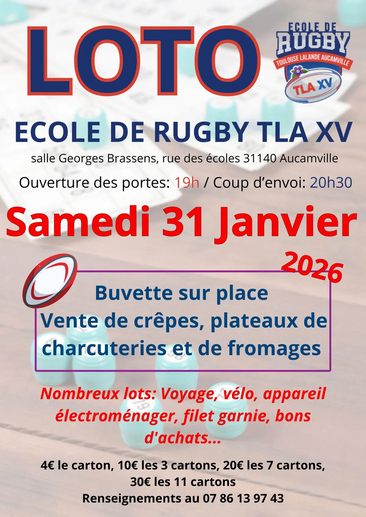 Loto - Ecole de rugby du TLA XV